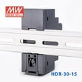 thumbnail image 4 of Mean Well HDR-30-15 Ultra Slim Step Shape Power Supply 30W 15V - DIN Rail, 4 of 5