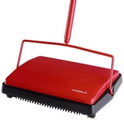 Casabella Carpet Sweeper and Floor Cleaner 11 Inch Wide, Red
