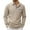 Khaki, variant on gbyLJF Men's Long Sleeve Lapel Pullover Solid Color Golf Collar Top Casual Button-Down Pocket Blouse Sweatshirt for Men