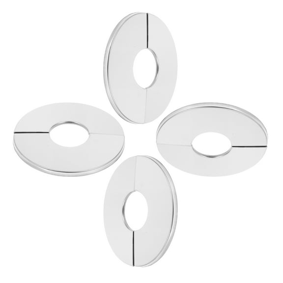 Worgeous 4pcs Pipe Flange Cover For Wall And Floor Stainless Steel Round Cover Plate For Water Pipe Connection Decorative Cover For Bathroom And Kitchen