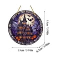 thumbnail image 2 of Halloween Sun Catcher Spooky Stained Round 2D Acrylic | Window Sun Catcher for Door Entrance Wall Tree Branch Balcony Porch Garden Living Room Bedroom B, 2 of 8