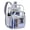 Gray, variant on Clear Backpack Clear Bag Heavy Duty Waterproof Transparent Large PVC Backpacks for Teenagers Women Men for Stadium School College Travel Work Hiking, Black