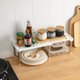 thumbnail image 3 of Estante de especias Advancent para armario cocina organizador 2 capas plástico almacenamiento organización hogar, 3 of 6