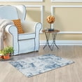 thumbnail image 4 of CAROMIO Runner Rug 2' x 6' Modern Abstract Runner Rug Hallway Runner Rug for Entrway Foldable Thin Rug Machine Washable Area Rug for Living Room Bedroom，Blue, 4 of 5