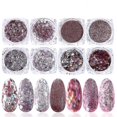 thumbnail image 1 of Nail Art Sequins Glitter - Festive Rose Gold Pink Nail Flakes, 1 of 5