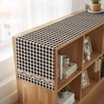 thumbnail image 6 of Table Runners 72 Inches Long Dress Scarves, Western Texas Star Retro Farmhouse Kitchen Table Runner, Coffee Tablerunners, Country Vintage Black Beige Plaid 14x72 Inch, 6 of 9