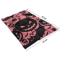 thumbnail image 4 of Halloween Pink Spooky Pumpkins and Bats Blanket,Comfortable Soft Flannel Throw Blanket,All Season,Warm Lightweight Blankets for Sofa Bed Couch Living Room Chair,40"x50", 4 of 4
