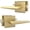 Satin Brass, variant on Mega Handles | Schein Passage Lever | Satin Brass