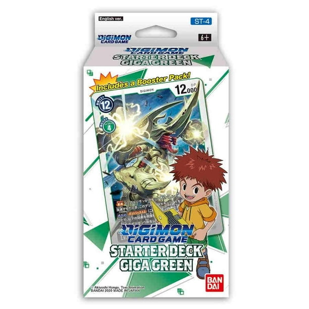 Digimon English Tcg St 4 Starter Deck Giga Green 54 Cards Walmart Com Walmart Com