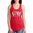 thumbnail image 1 of Dripping Love Gold Heart Racerback Tank Women -Image by Shutterstock, Female x-Small, 1 of 4