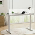 thumbnail image 5 of FLEXISPOT 48" W Home Office Height Adjustable Standing Desk White Chipboard Top with USB Charge Ports, Drawer, 5 of 9