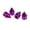 Purple, variant on 4x Pointed Spike Bullet Valve Stem Cap Cover Tire Wheel Aluminum Car/Truck Small