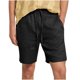 thumbnail image 1 of Pantalones de Hombre Elástico Cintura Músculo Casual Imitación Algodón Lino Textura Atado Cinco Cuartos de Pantalones Cortos, 1 of 8