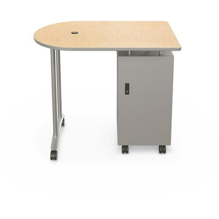 Mooreco Balt Mobile Peninsula Standing Desk Walmart Com