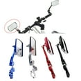 thumbnail image 1 of Flmtop 1/2Pcs Adjustable Mountain Bike Bicycle Handlebar Side Rearview Mirrors Glasses, 1 of 10