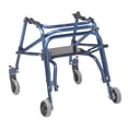 thumbnail image 3 of Inspirado en el andador posterior ligero Drive Nimbo 2G Mobility Aid con asiento, pequeño, azul caballero, 3 of 5