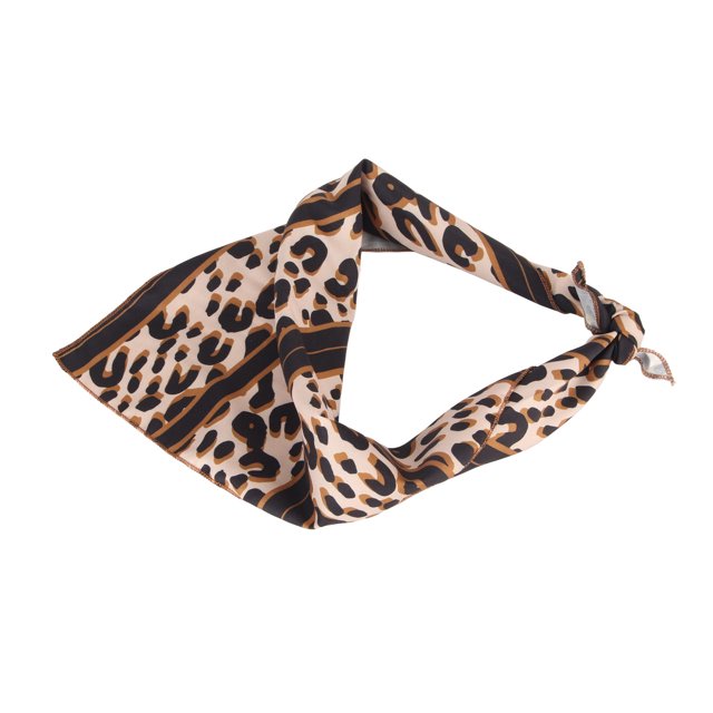 Dog Bandana Leopard Pattern Dog Bandanas Dog Accessories Durable Cotton Dog Bibs Scarf Foldable Portable Pet Bandanas For Party Wedding Travel Photo Prop Pet