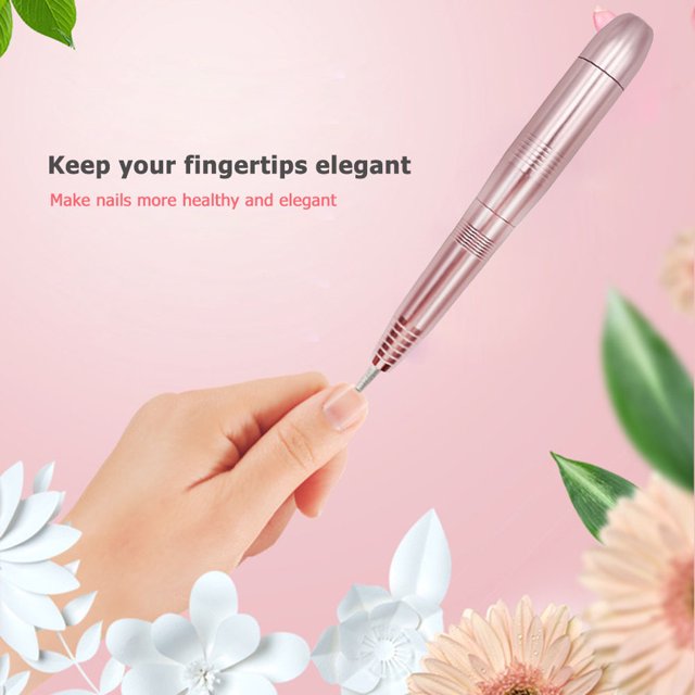 Juego de brocas pulidoras eléctricas para uñas con bolígrafo de lijado para manicura (dorado) Ndcxsfigh Nuevos Originales