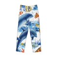 thumbnail image 4 of Daiia Marine Animals Men's Sleep Pant with Pockets and Drawstring,Pajama Pants-XX-Large, 4 of 9