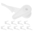 thumbnail image 1 of Miangastore 10Pcs Plastic Ceiling Light Clips for Flush Mount Lamp Installation Secure Light Shade Fixed Buckle for Recessed Lighting Fixtures White, 1 of 8