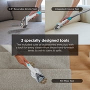 Shark StainStriker Portable Carpet, Upholstery & Area Rug Cleaner, Pet Friendly, Stain & Odor Remover, Perfect for Car Interiors, 3 Tools, PX201 White
