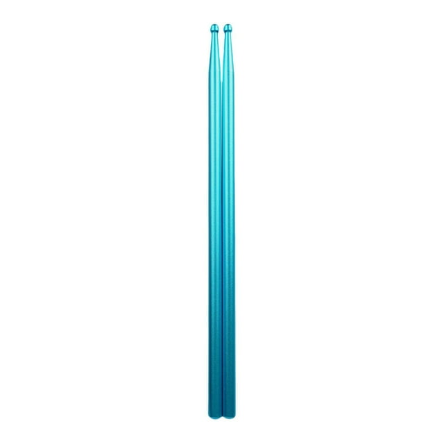 Baquetas de tambor de aleación de aluminio para niños, accesorios de percusión de instrumentos musicales, baquetas de ejercicio profesionales, 2 uds. Azul