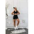 thumbnail image 3 of Next Level Ribbed Snatched Active Wear Shorts Set, 3 of 10