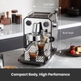 thumbnail image 3 of Máquina de Café Expreso Profesional Semiautomática con Espumador y Tanque Extraíble 64 Onzas 15 Barr, 3 of 7