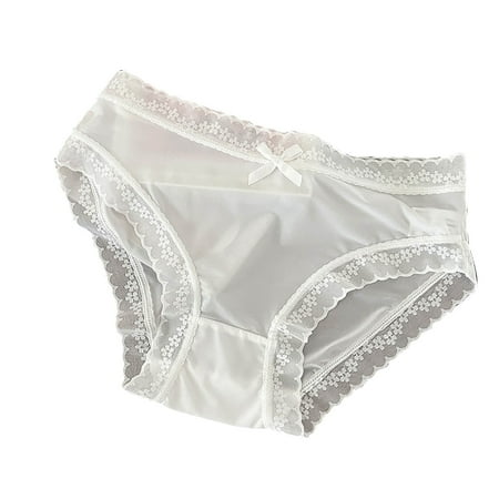 DJskiyers Sexy Lace Ladies Underwear Panties Comfort Plus Size Cotton Briefs Fashion Hipster Panties Breathable Thong Panty