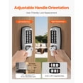 thumbnail image 4 of VEVOR Mechanical Keyless Entry Door Lock, 14 Key Mechanical Door Lock with Keys, Mechanical Keypad Door Lock with Handle, Stainless Steel Waterproof Keyless Gate Lock, for Home Office Outdoor Garage, 4 of 9