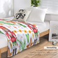 thumbnail image 4 of Christmas Nutcracker Tree Snowflake Blanket Fleece Cozy Warm Xmas Winter Retro Lightweight Throw Blanket for Couch Sofa Bed for Adults Kids Boys Teens Gift 50"x60", 4 of 6