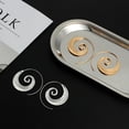 thumbnail image 4 of Guardurnaity Pendientes de gota Accesorios de joyería de personalidad Pendiente de espiral Regalo de compromiso Ligero diario Ear Stud Ropa, zapatos y accesorios Miscelánea, 4 of 6