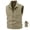 Beige, variant on Men's Fleece Lined Outdoor Vest, Sleeveless Multi-Zip Casual Gilet, Lightweight Outer Shell, Suitable For Daily Clothing Layering, Outdoor Fishing Activities Dark Blue M