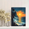 thumbnail image 2 of Tropical Sunset Ocean Canvas Wall Art，Perfect for Living Room，Bedroom，Bathroom，Office，Hotel Decoration, 2 of 8