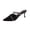 Black, variant on Women's Slingback Pumps Rhinestones Adjustable Strap Mid Heels Buckle Fashion Pointed Toe Stiletto for Party Wedding Dress Shoes Orange 42