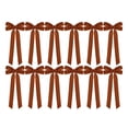 thumbnail image 1 of 12 coronas navideñas de terciopelo para puerta, decoración navideña, corona vintage. marrón, 1 of 9