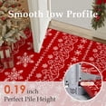 thumbnail image 7 of BERTHMEER Christmas Area Rug 5'X7' Red Rug Xmas Snowflake Kitchen Rug for Living Room Bedroom Dining Room Kitchen Laundry Low Pile Washable Non-slip Rug,Red, 7 of 7