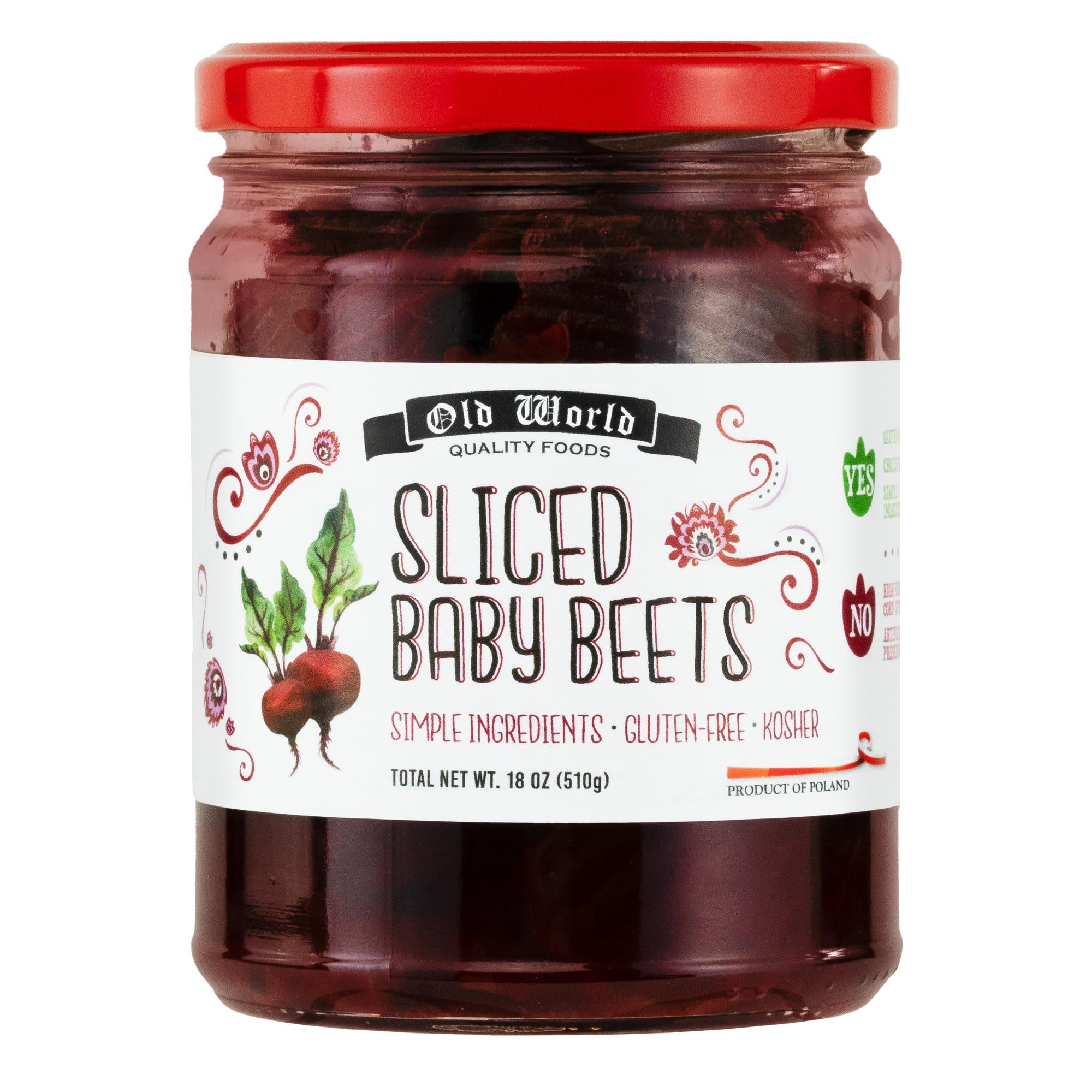(4 pack) Old World Sliced Baby Beets 18oz