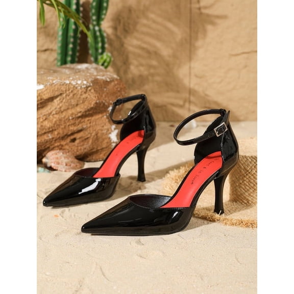 2026 Women's Shoes Single Shoes Sandals Spring Fashion Pointed Toe Slingback Summer Ladies Shallow Vamp High Heels