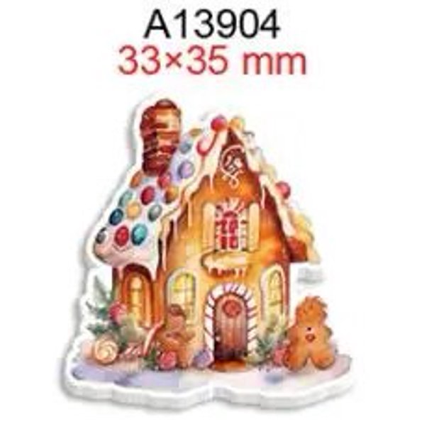 Resina plana de dibujos animados de animales de Navidad para bricolaje, llavero con lazo para el pelo, accesorios para manualidades, 30 Uds.