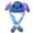 Blue, variant on Fashion Cute Men And Women Plush Light Rabbit-Shape Ear Hat Wrap Warm Hat Cap