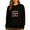 Black-4, variant on Black Watercolor Watermelon & Pink Bow Grid Print Crewneck Sweatshirt Summer Fruit Lover Casual Tops for Women Trendy Coquette Pullover S-3XL