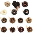 thumbnail image 3 of LELINTA Messy Bun Hair Piece, Tousled Updo Hair Extensions Chignon Hair Bun Curly Wavy Ponytail Hairpieces Hair Scrunchies with Elastic Rubber Band for Women Girls,30G, 3 of 7