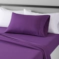thumbnail image 1 of Lightweight Super Soft, Wrinkle-Free, Easy Care Microfiber 4-Piece Bed Sheet Set with 14-Inch Deep Pockets, Full, Bright White, Solid, 1 of 7
