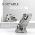 thumbnail image 3 of Decase for iPhone 16 Case with Kickstand, Compatible with MagSafe, Military-Grade Drop Protection Heavy Duty Hybrid Shockproof Rugged Protective Phone Cover for iPhone 16,Gray, 3 of 7