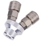 thumbnail image 4 of Conector neumático, conector de 2 vías Conector de vía cromado Acoplador rápido de rosca Construido para el futuro, 4 of 12