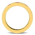 thumbnail image 6 of Everly Women's 1 3/4ct TGW Created Ruby Yellow Silver Heart Eternity Ring, 6 of 10
