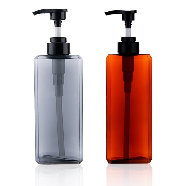 2 Paquetes de Botellas Recargables de Champú y Acondicionador, Dispensador de Champú 800ml, Botellas de Champú de Plástico con Bomba, para Baño, Cocina, Hotel