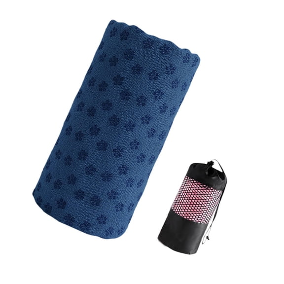 funtasica Hot Yoga Mat Microfiber Sweat Towel with Mesh Bag Quick Drying Machine Washable Multipurpose for Hotel Room 183x62cm Foldable
