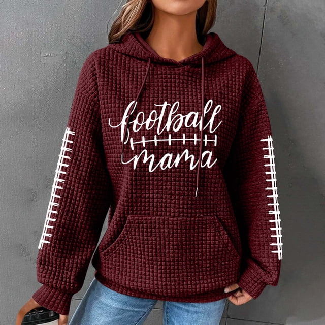 Amzcrzy Chandails à Capuchon pour Femmes Chandails en Molleton Décontractés à Manches Longues Col Rond Blouse Unie Chandail à Capuchon Chemises à Manches Longues pour Femmes Chandail Chandail à Capuchon Chandails en Molleton Graphiques TG